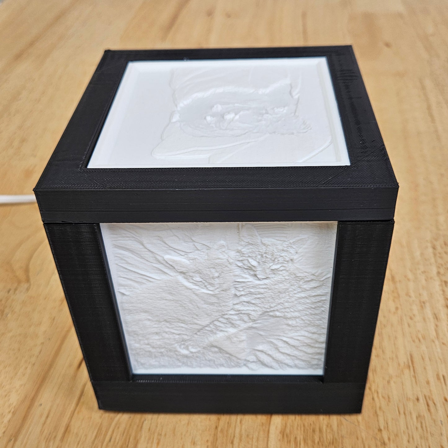 5 sided Custom Picture Lamp with 5 Interchangeable Picture Tabs