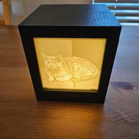 Custom Picture Lamp with 4 Interchangeable Picture Tabs