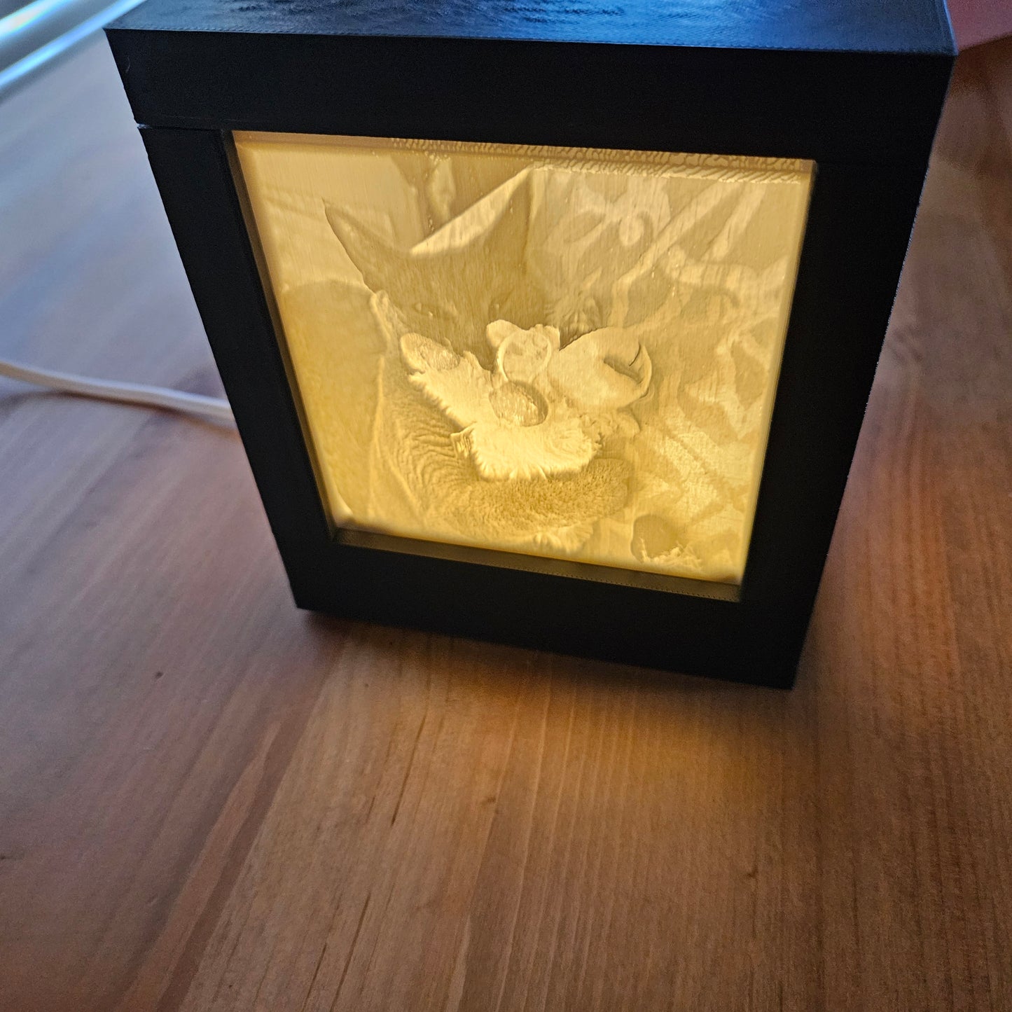 Custom Picture Lamp with 4 Interchangeable Picture Tabs