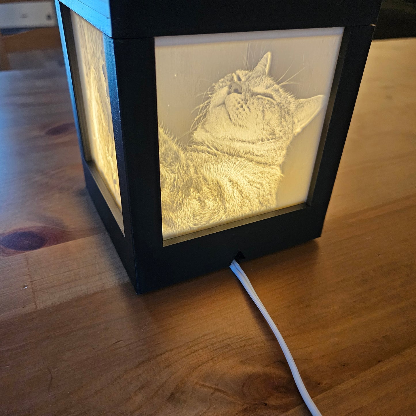 Custom Picture Lamp with 4 Interchangeable Picture Tabs