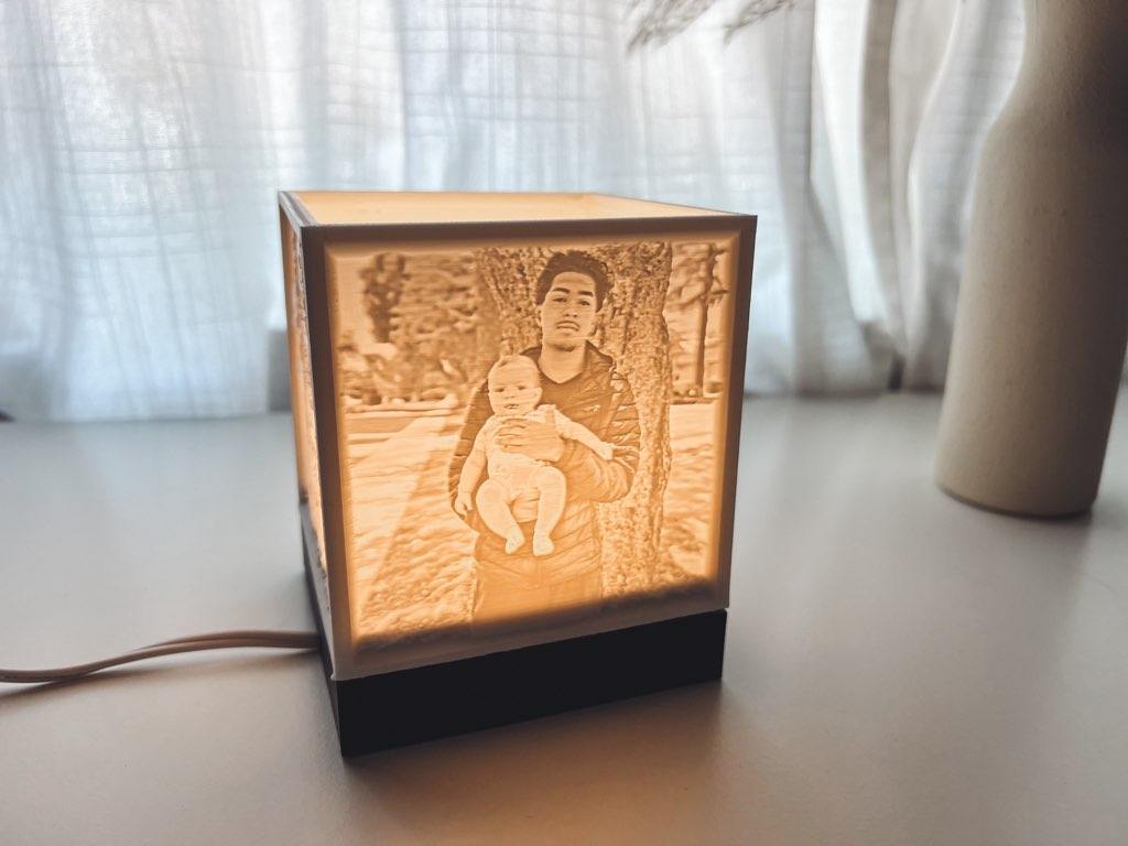 Personalized Picture Lamp without a top