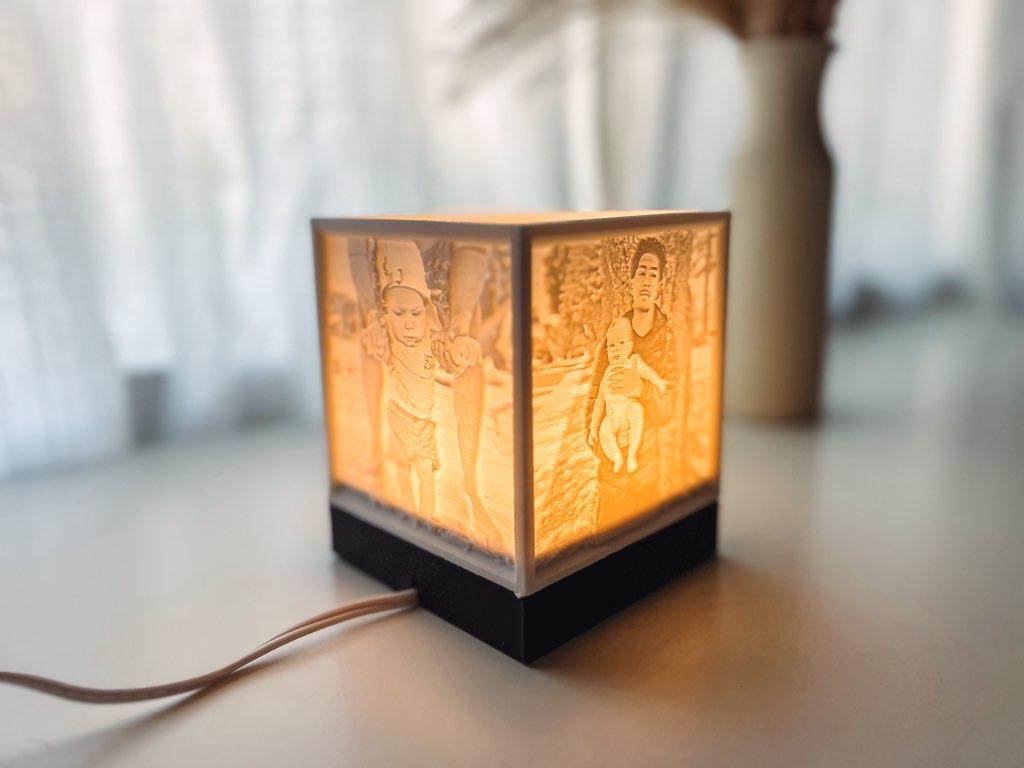 Personalized Picture Lamp without a top