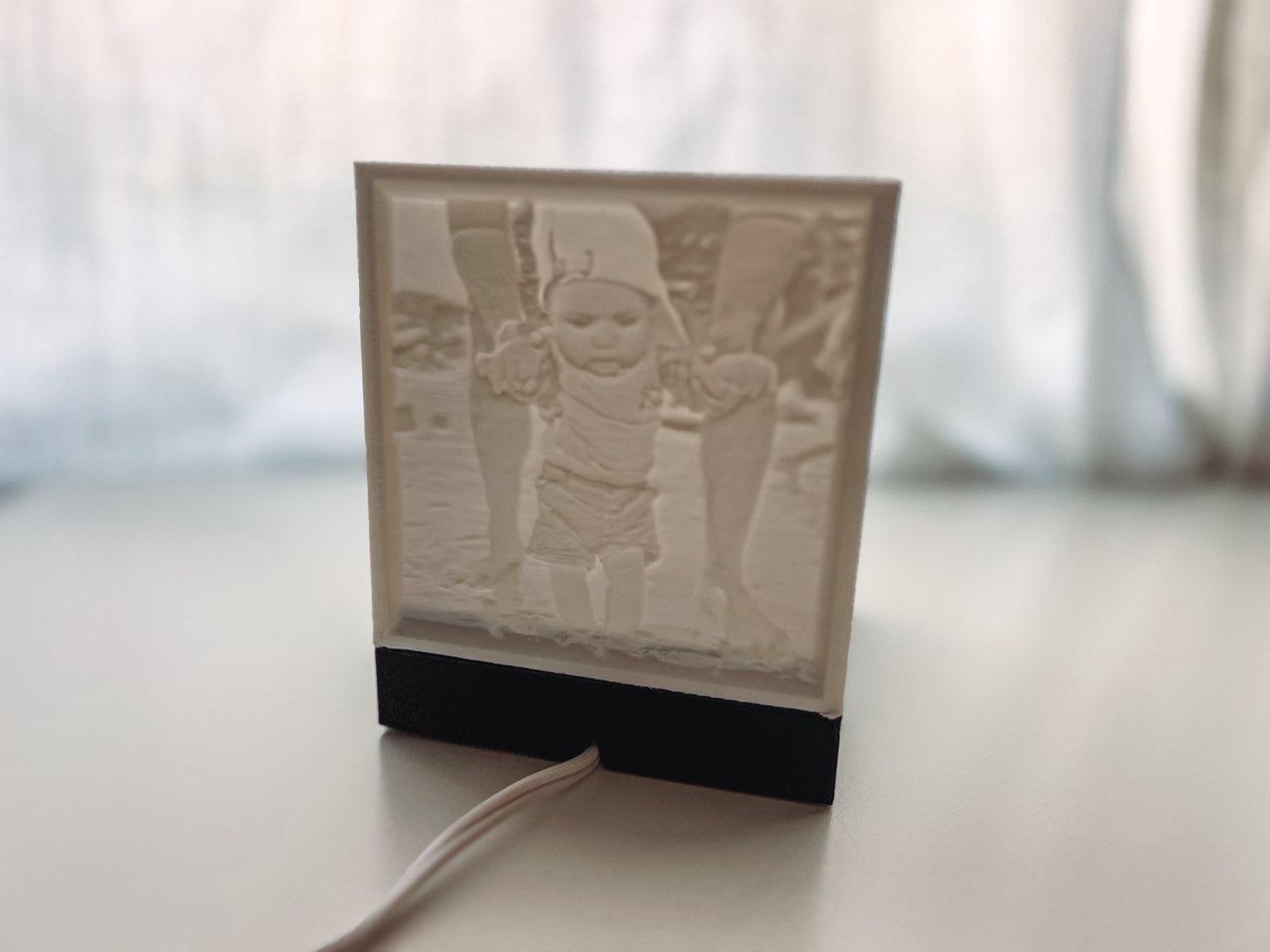 Personalized Picture Lamp without a top