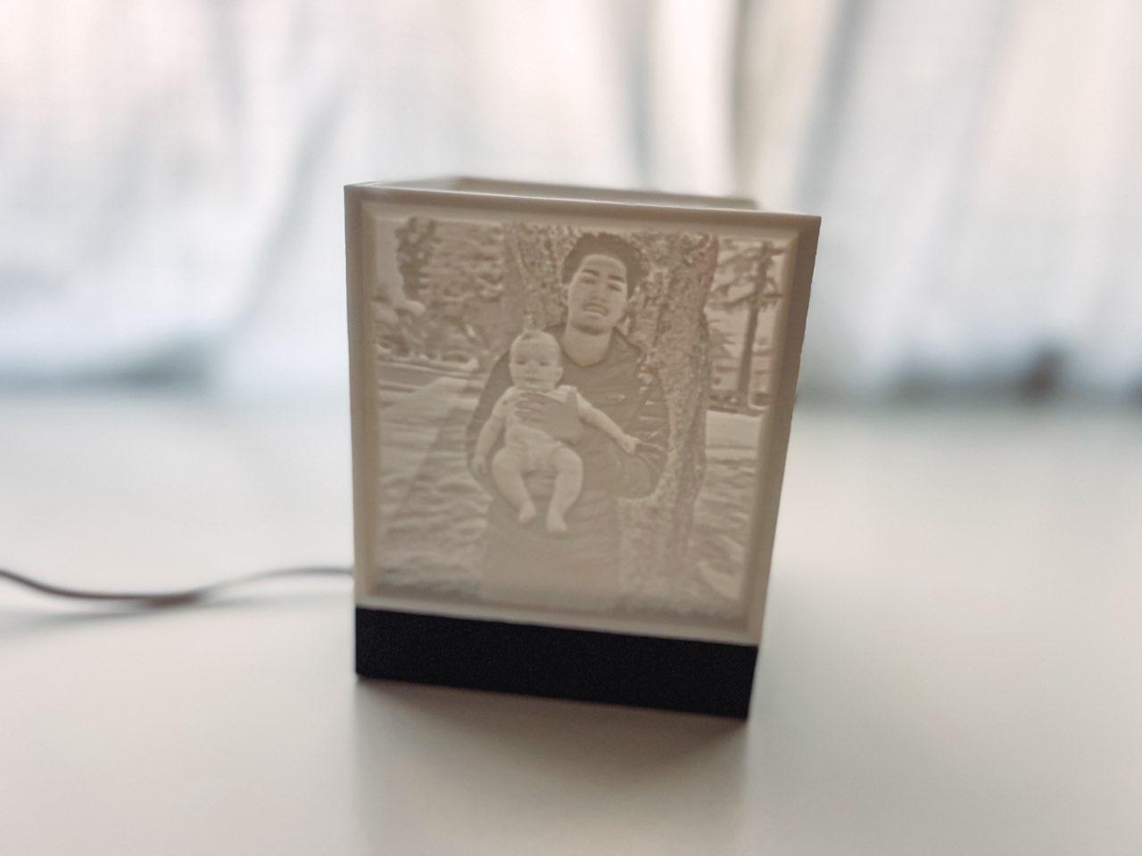 Personalized Picture Lamp without a top